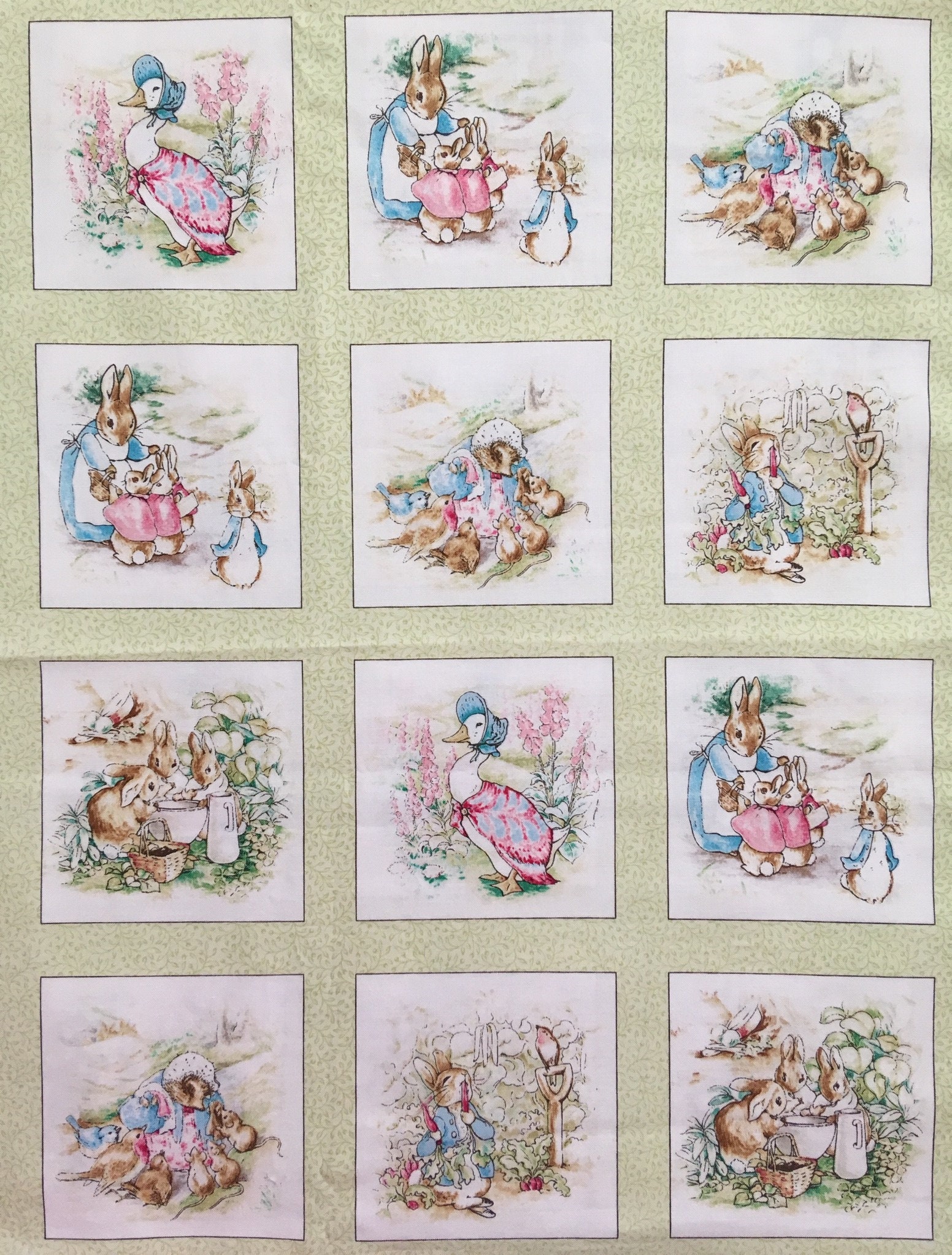 Peter Rabbit Beatrix Potter Peter Rabbit Fabric Peter Rabbit Panel