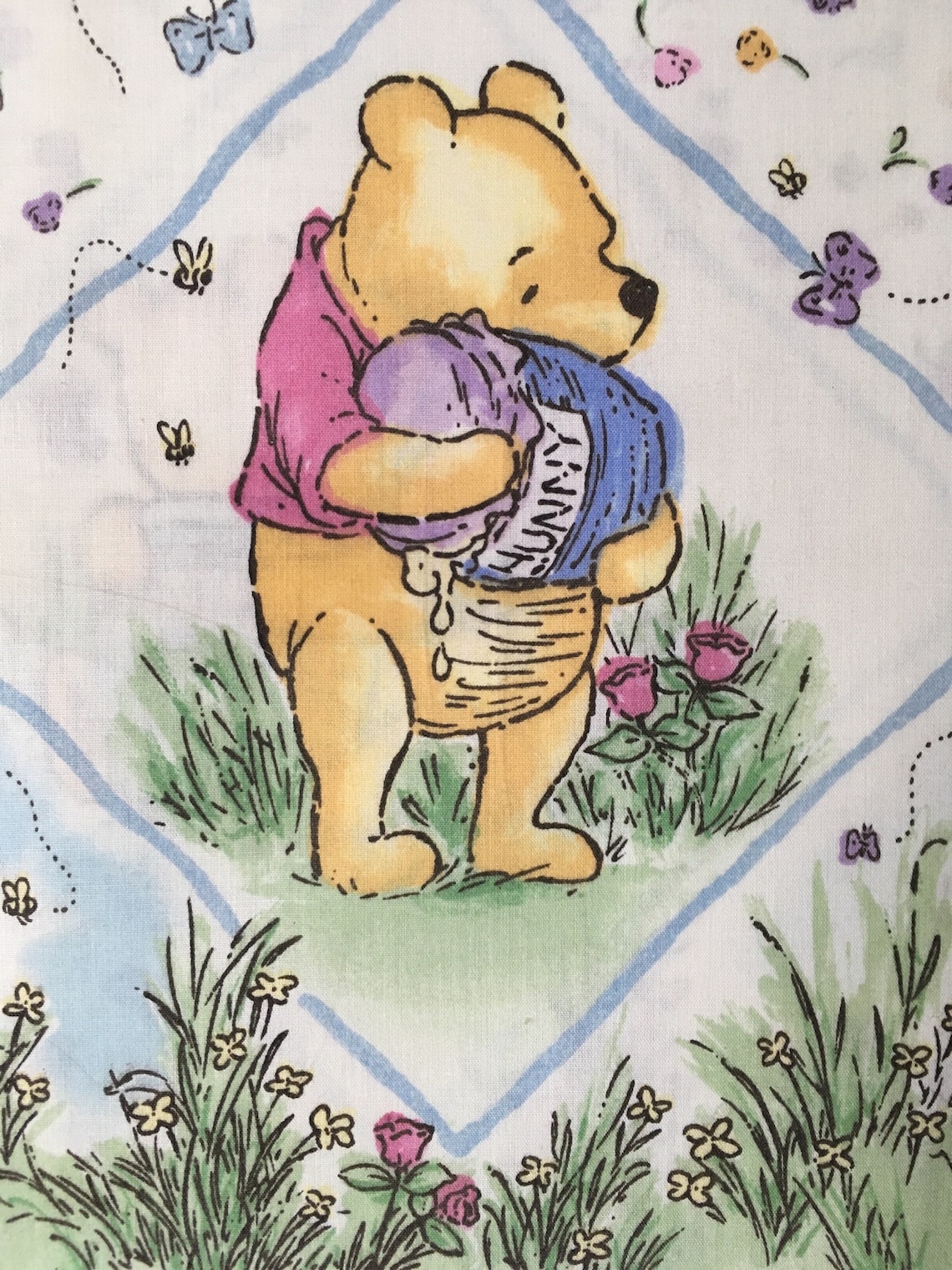 By THE PANEL Classic Pooh fabric Classic Winnie the Pooh Etsy