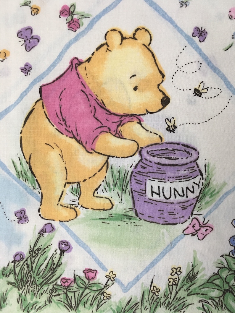 By THE PANEL Classic Pooh fabric Classic Winnie the Pooh Etsy