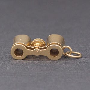 Vintage Binocular Charm in 14k Yellow Gold