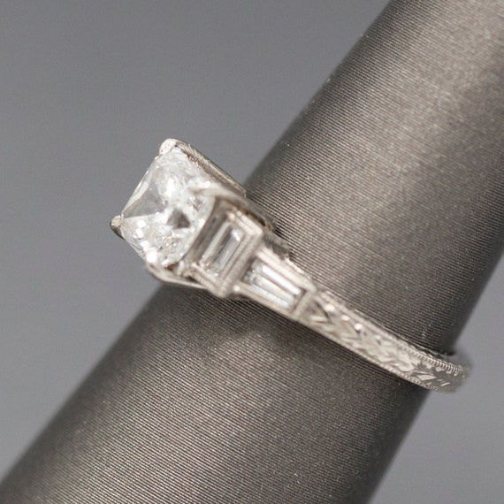 Vintage Style Princess Cut GIA Certified Diamond … - image 8