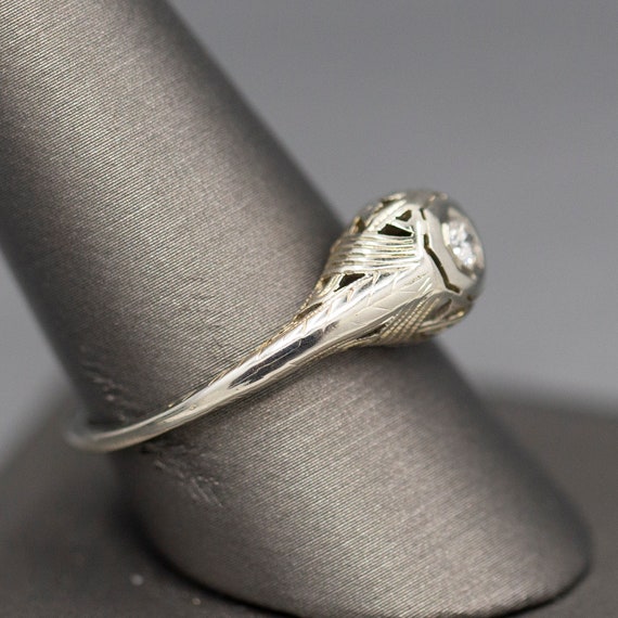 Art Deco Transitional Cut Diamond Engagement Ring… - image 5