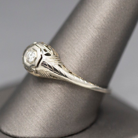 Art Deco Transitional Cut Diamond Engagement Ring… - image 9