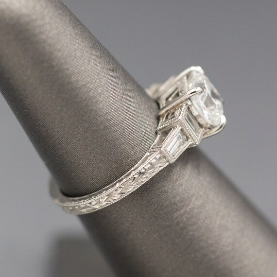 Vintage Style Princess Cut GIA Certified Diamond … - image 5