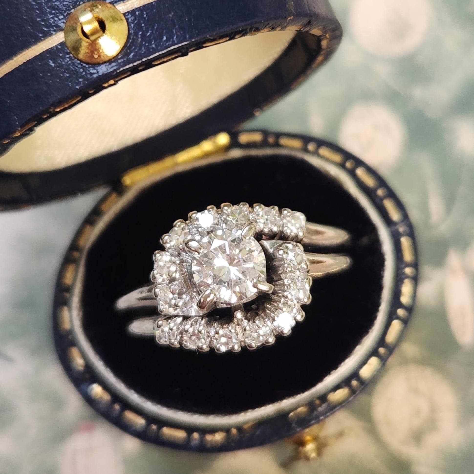 1980s Bridal Ring Set
