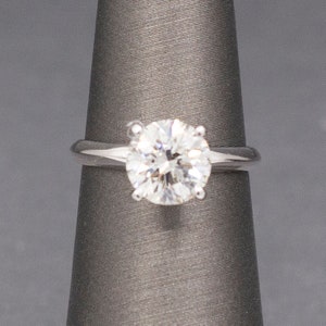Stunning GIA Certified Diamond Solitaire Engagement Ring in 14k White Gold
