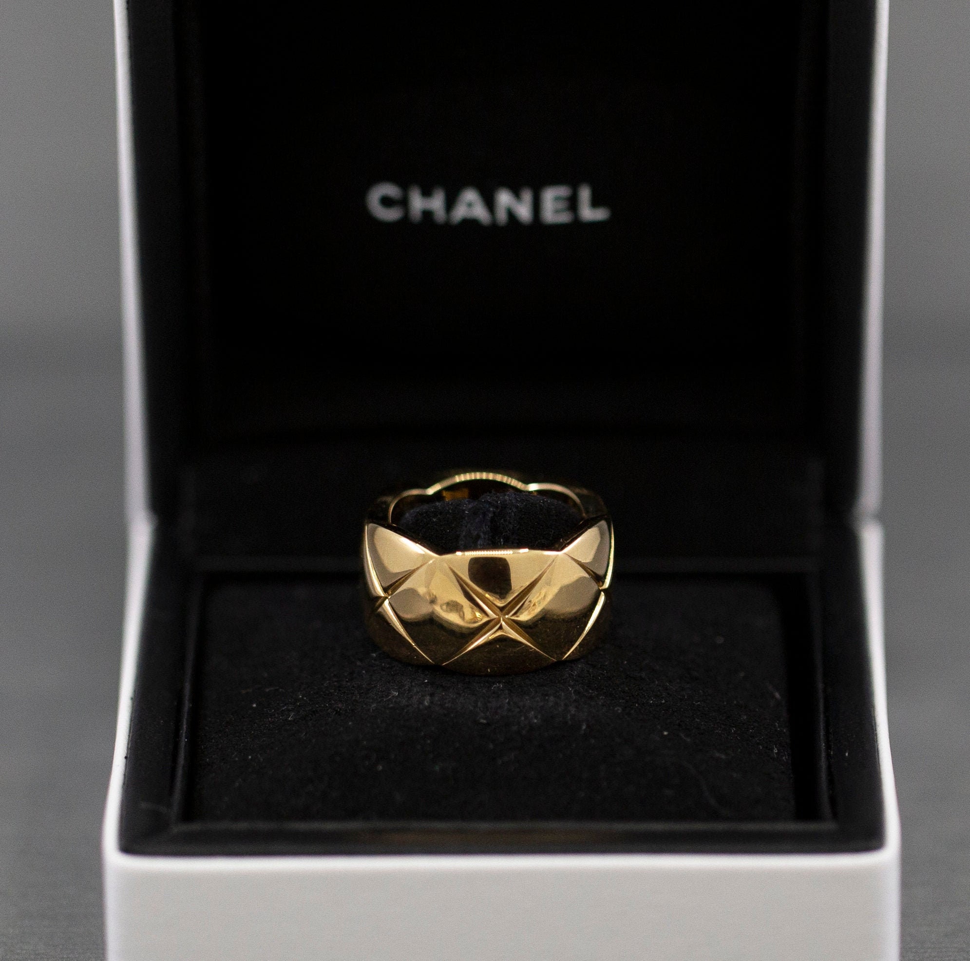 CHANEL-COCO-Crush-Mini-Ring-K18-750-Yellow-Gold-#48-US4.5- – dct-ep_vintage  luxury Store