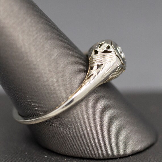 Art Deco Transitional Cut Diamond Engagement Ring… - image 6