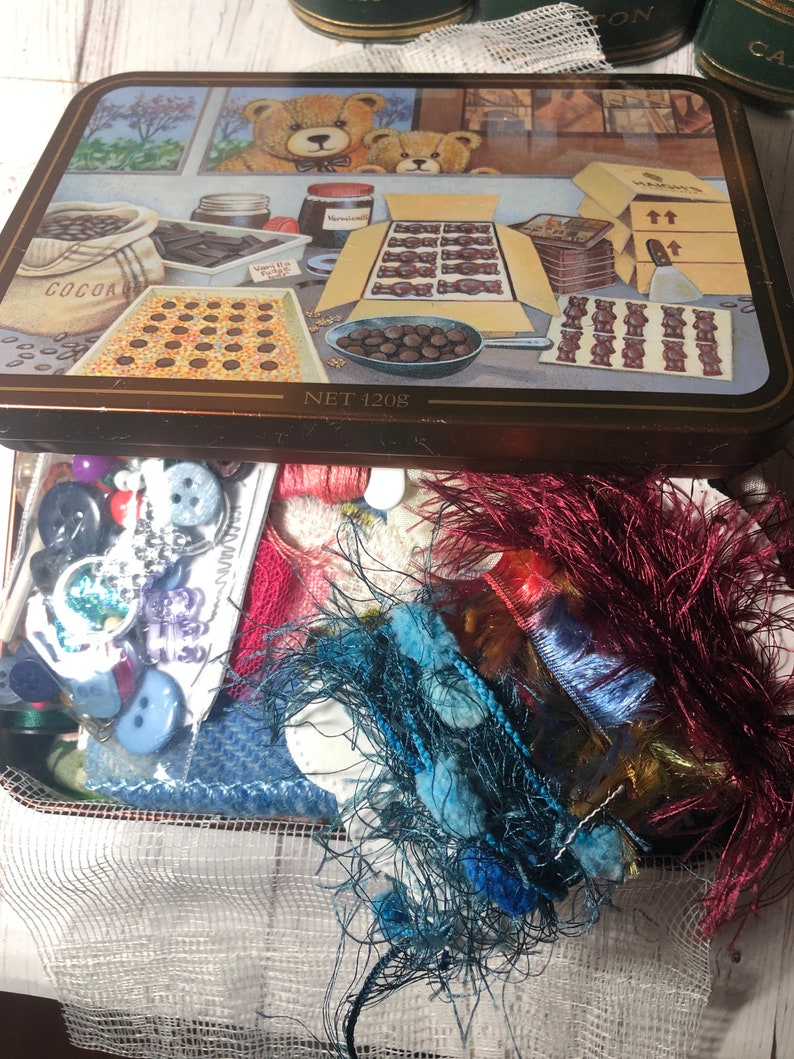 Slow Stitch Kit Small Craft Kit for Adults. Fabric Scraps and Etsy