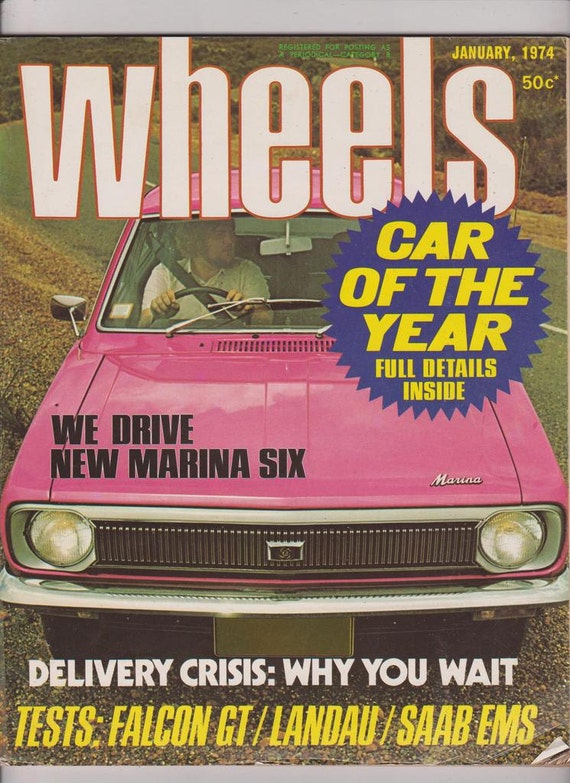 January 1974 Wheels Magazine Gift For Man Anniversary Gift For Etsy