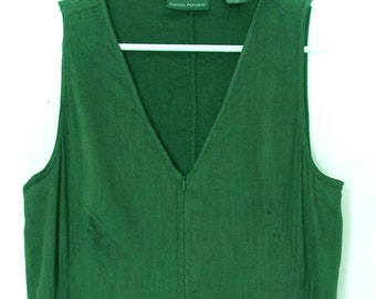 Banana Republic Dark Green Linen Dress