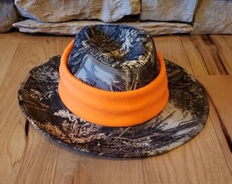 hunter orange cowboy hat