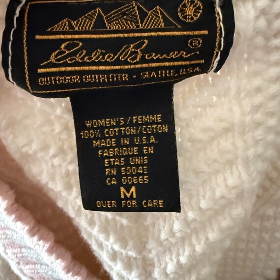 Eddie Bauer ヴィンテージ レディース Vネック ニットセーター ピンク 
