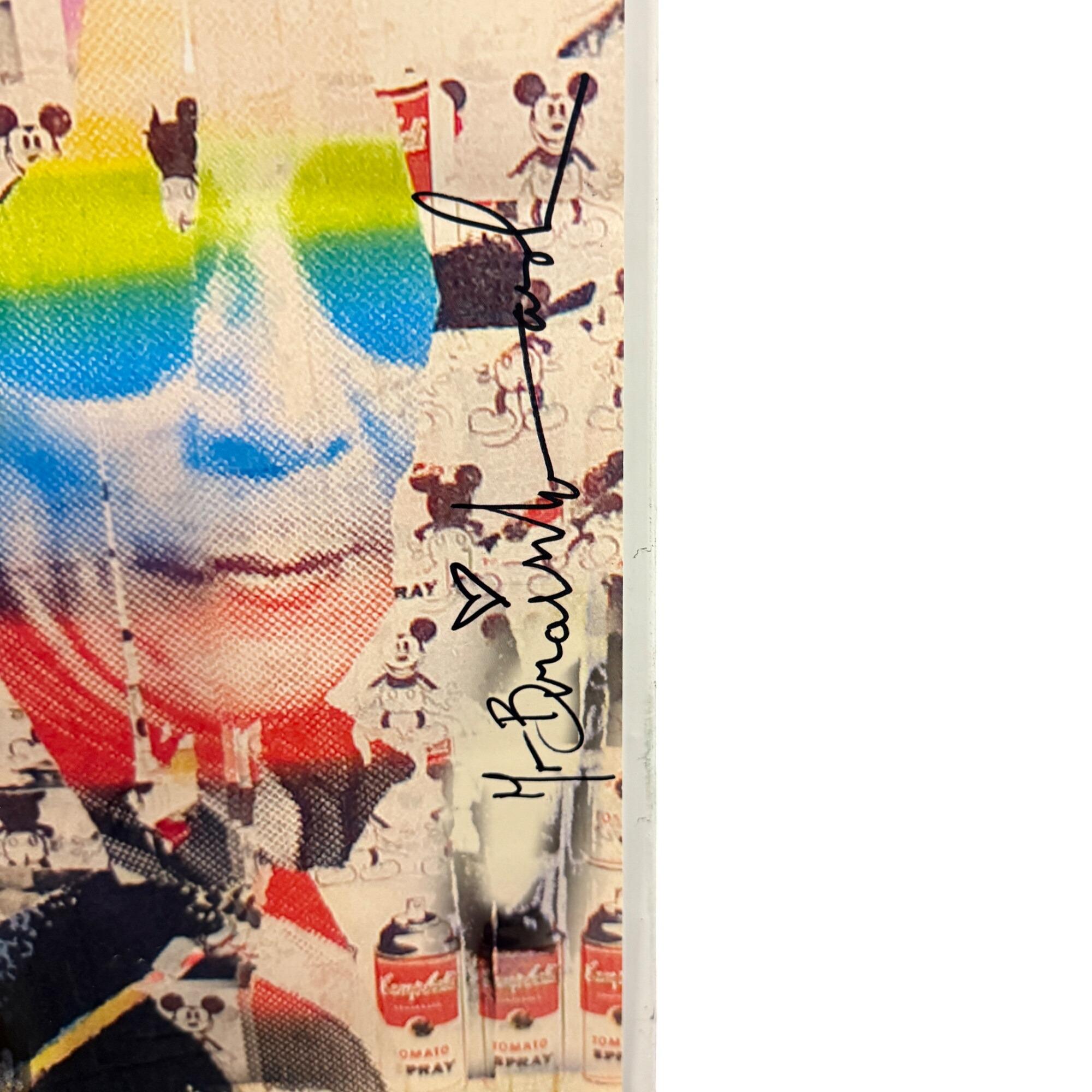 美品 ミスターブレインウォッシュ ジョンレノン オノヨーコ ポスター John Lennon Yoko Ono Art is Over Poster Collage Print Signed by Mr