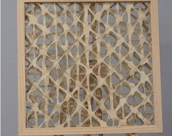 Decoração de parede com caixa de sombra de papel machê Millionstone