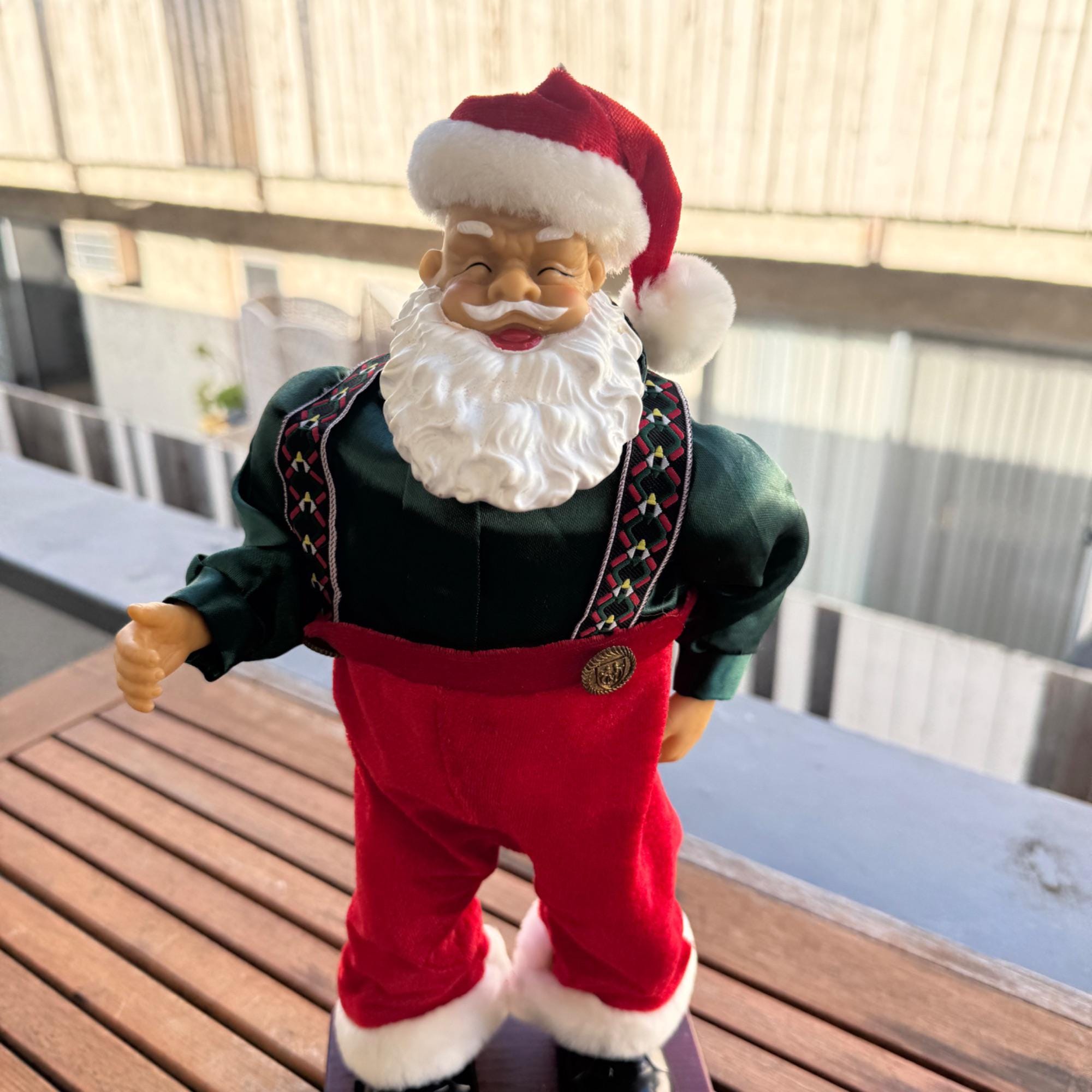 Vintage Animated Dancing Santa Claus Figurine - Etsy Israel