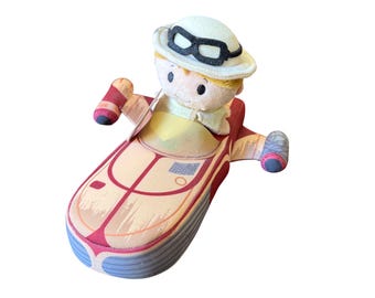 Peluche de Luke Skywalker de Star Wars Hallmark Itty Bittys en Landspeeder, juguete coleccionable