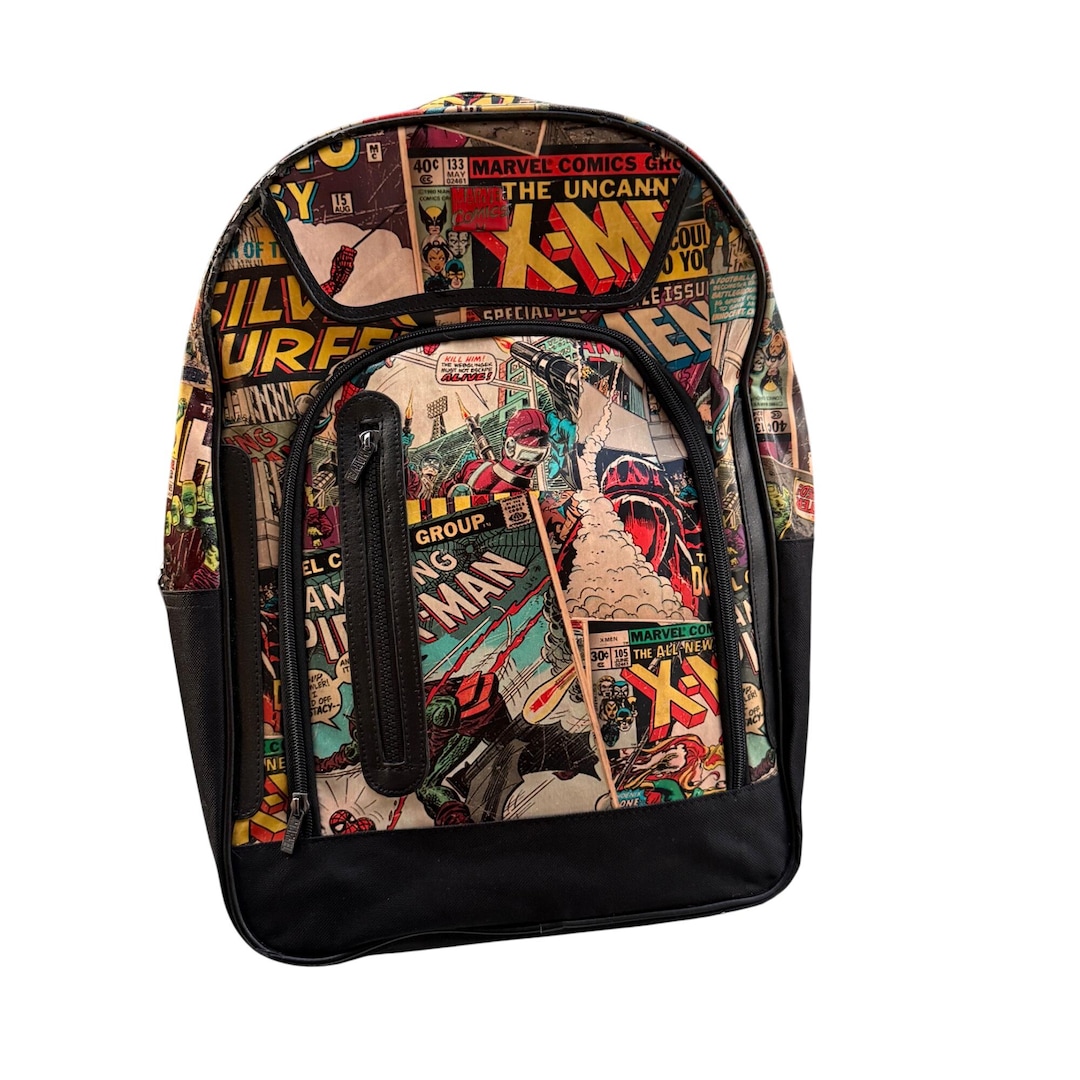 Marvel Comics X-men Backpack With Comic Print Design - Etsy