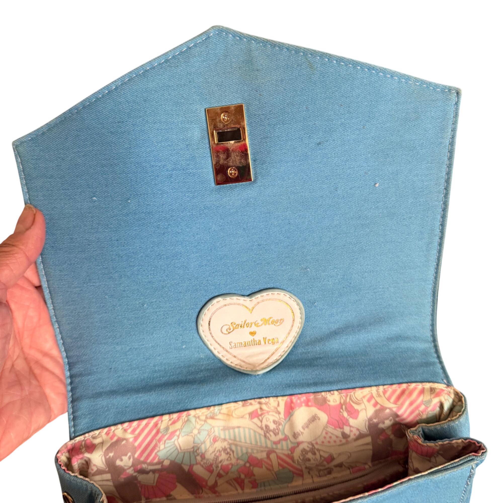 Samantha Vega x Sailor Moon Collaboration Backpack Samantha Vega Sailor Moon Sailor Scouts Denim Backpack main image 2