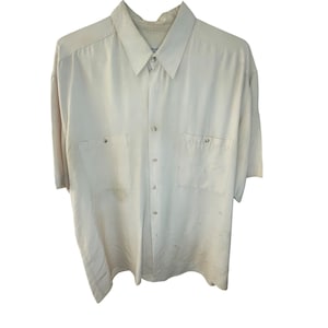 burma bibas dress shirts Size XL Purple White Gingham Cotton Spread Collar Long Sleeve Shirt Find summer Vintage Burma Bibas Silk Half