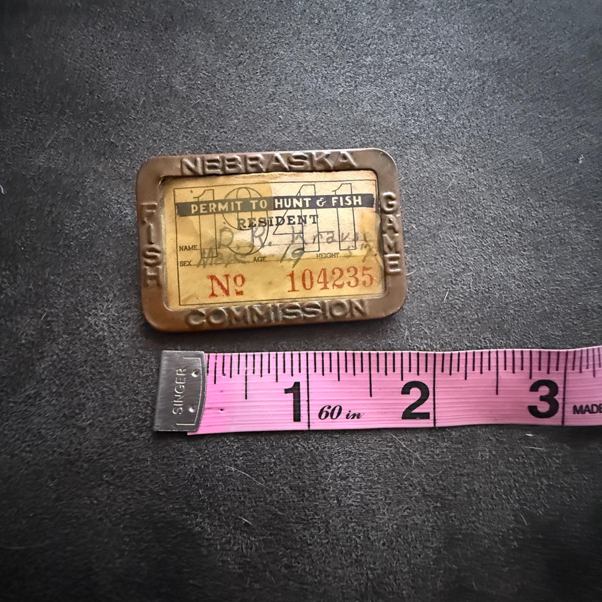 Insigne Vintage De Permis De Pêche – Pennsylvanie, 1975, Collection
