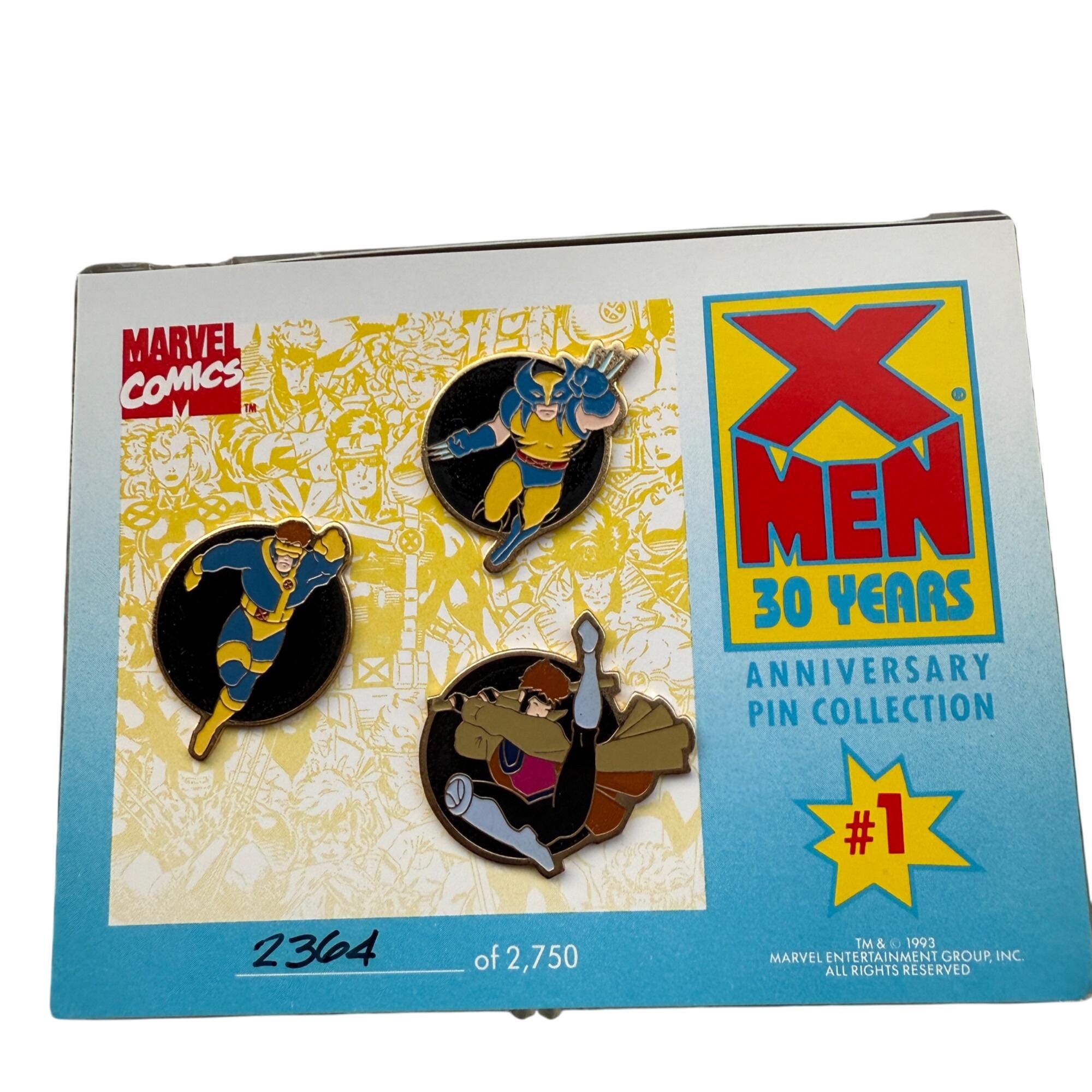 マーベル X-メン 30周年記念ピンバッジコレクション 3個セット #2364
