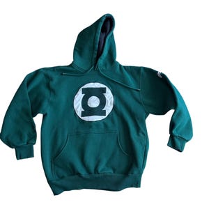 Green Lantern DC Comics Hoodie Sweatshirt Green Logo Pullover Medium