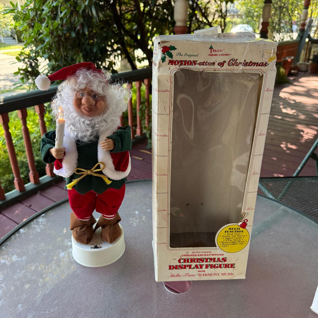 Vintage Telco Motion-ettes of Christmas Animated Santa Display