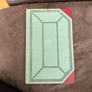 Boorum & Pease 67 Series Account Book With Ruling S.L. Ledger 150 Pages 12.5&quot; X 8.5&quot; Hardcover Green/Red