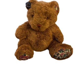 matilda jane holiday bear dress Matilda Jane Brave Bear Plush With Christmas Floral Dress Stuffed Animal  Toy