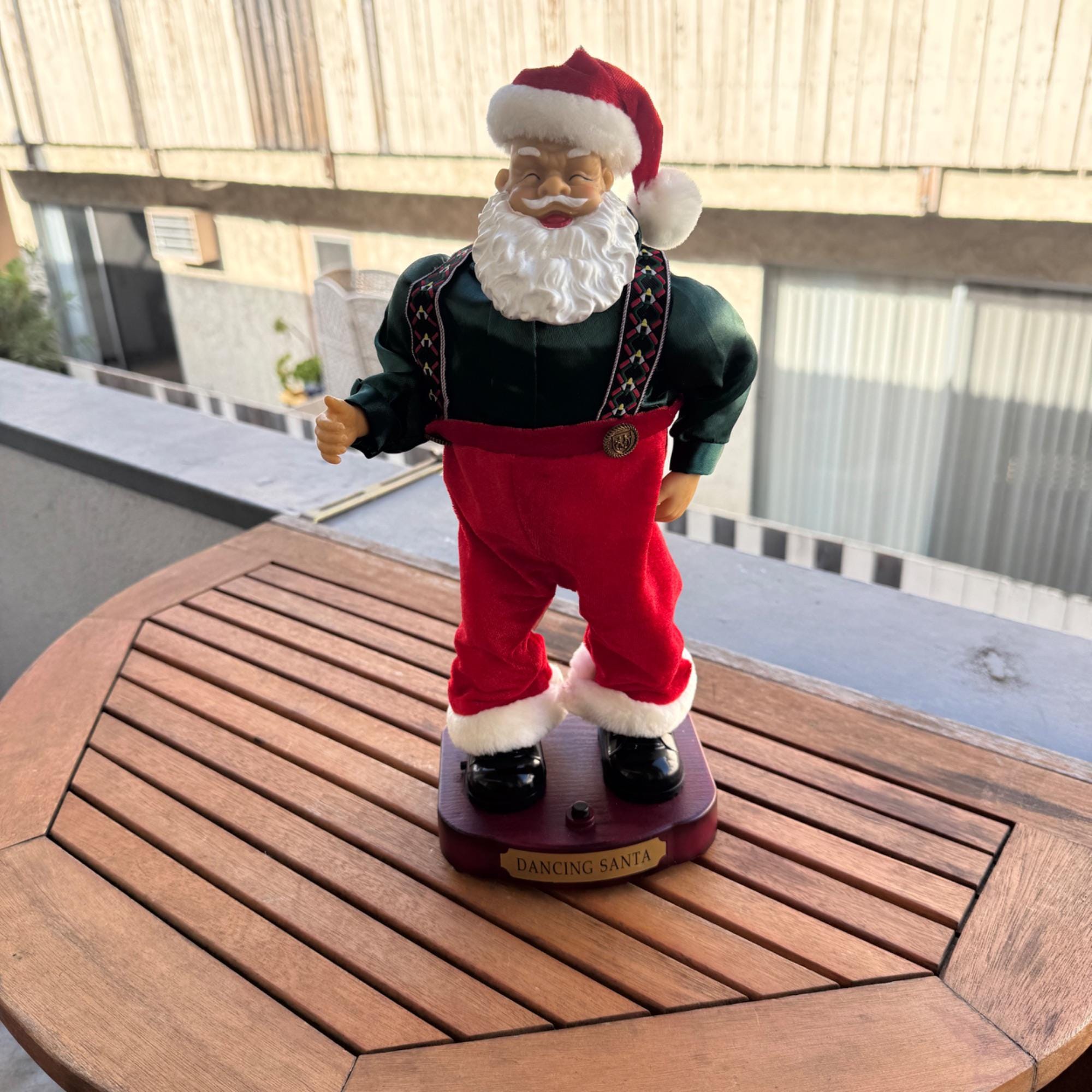 Vintage Animated Dancing Santa Claus Figurine - Etsy Israel