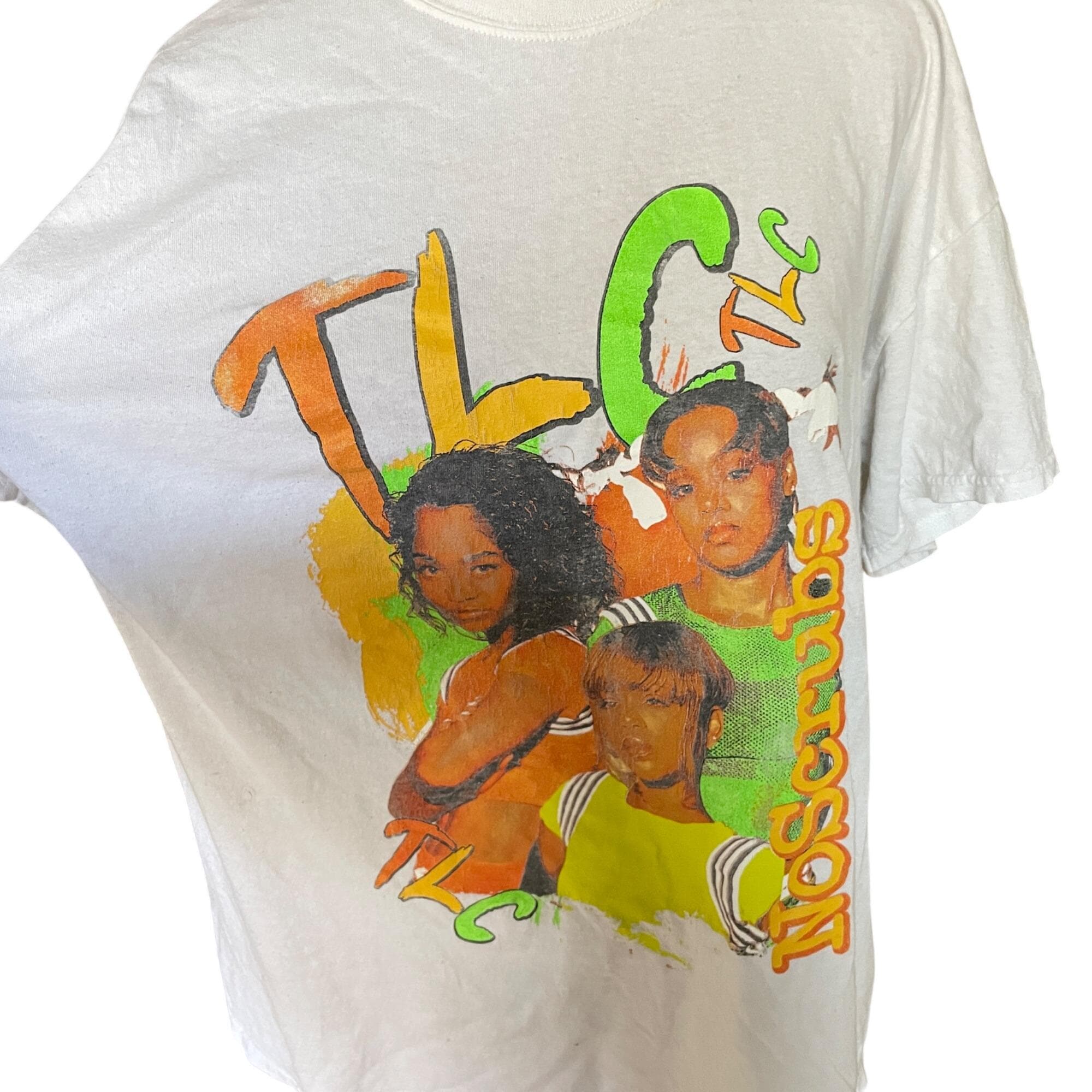 TLC No Scrubs Vintage Graphic T-shirt White Unisex Vintage Style 