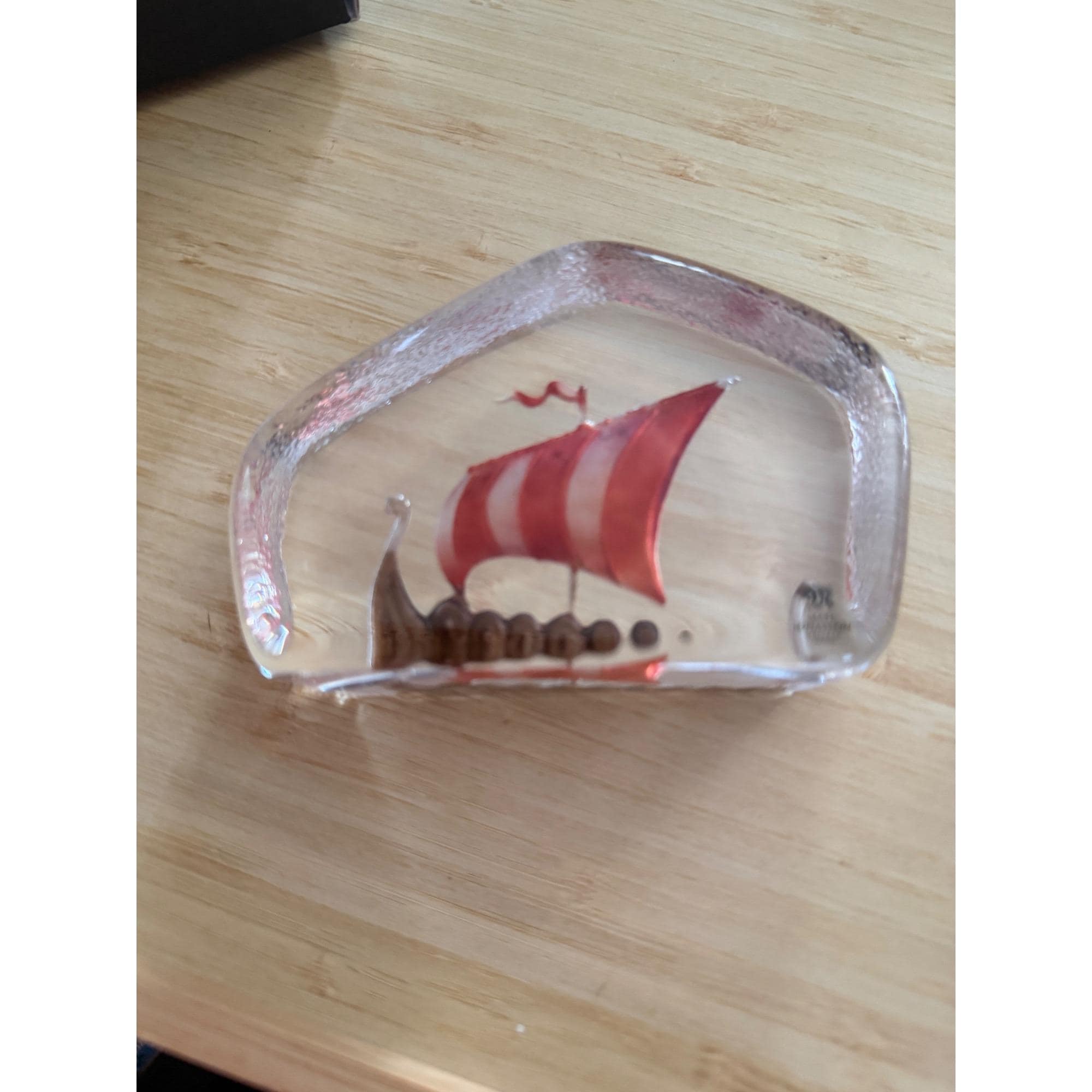 Mats Jonasson Glass Viking Ship - Etsy