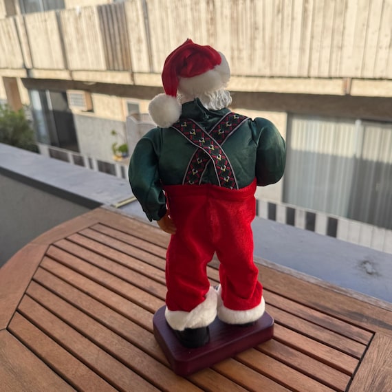 Vintage Animated Dancing Santa Claus Figurine - Etsy Israel