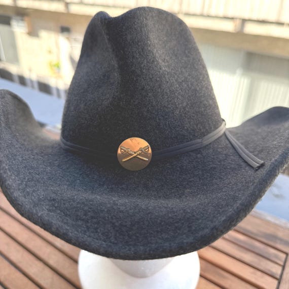 Western Litefelt Black Wool Cowboy Hat Medium Packable Water  display picture 1