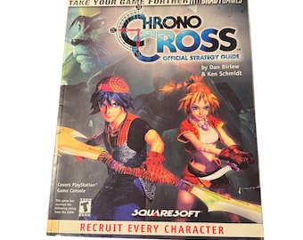 Guía de estrategia oficial de Chrono Cross Bradygames PS1 Tutorial de SquareSoft RPG
