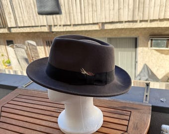 Rag & Bone Wool Fedora (dark Brown) - Etsy display picture 1