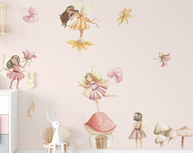 Flower Fairy Door Decal - Etsy Canada
