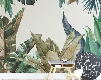 jungle wallpaper etsy