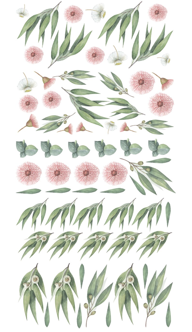 Australian Gum Tree Decal Set Etsy