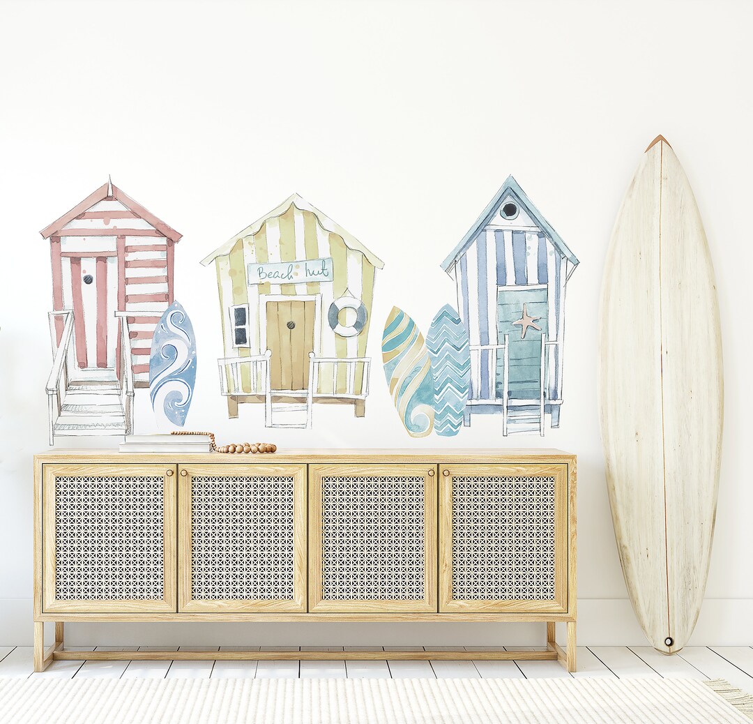 Beach House Wall Decal Set Etsy