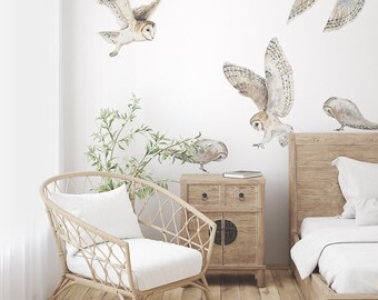 Barn Owl Decal Set