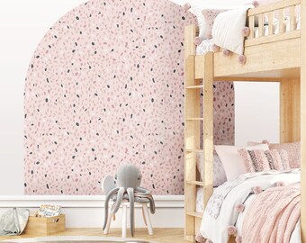 Pink Terrazzo Arch Wall Decal