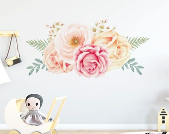 Rose Garden Floral Wall Decal