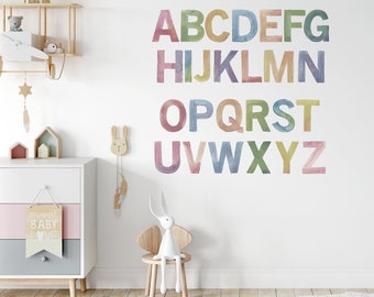 Watercolour Alphabet Set