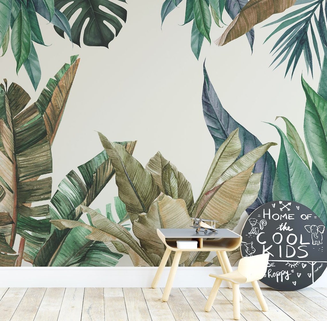Tropical Rainforest Wallpaper Etsy