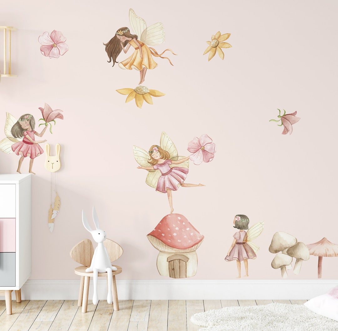 Flower Fairy Decal Set - Etsy