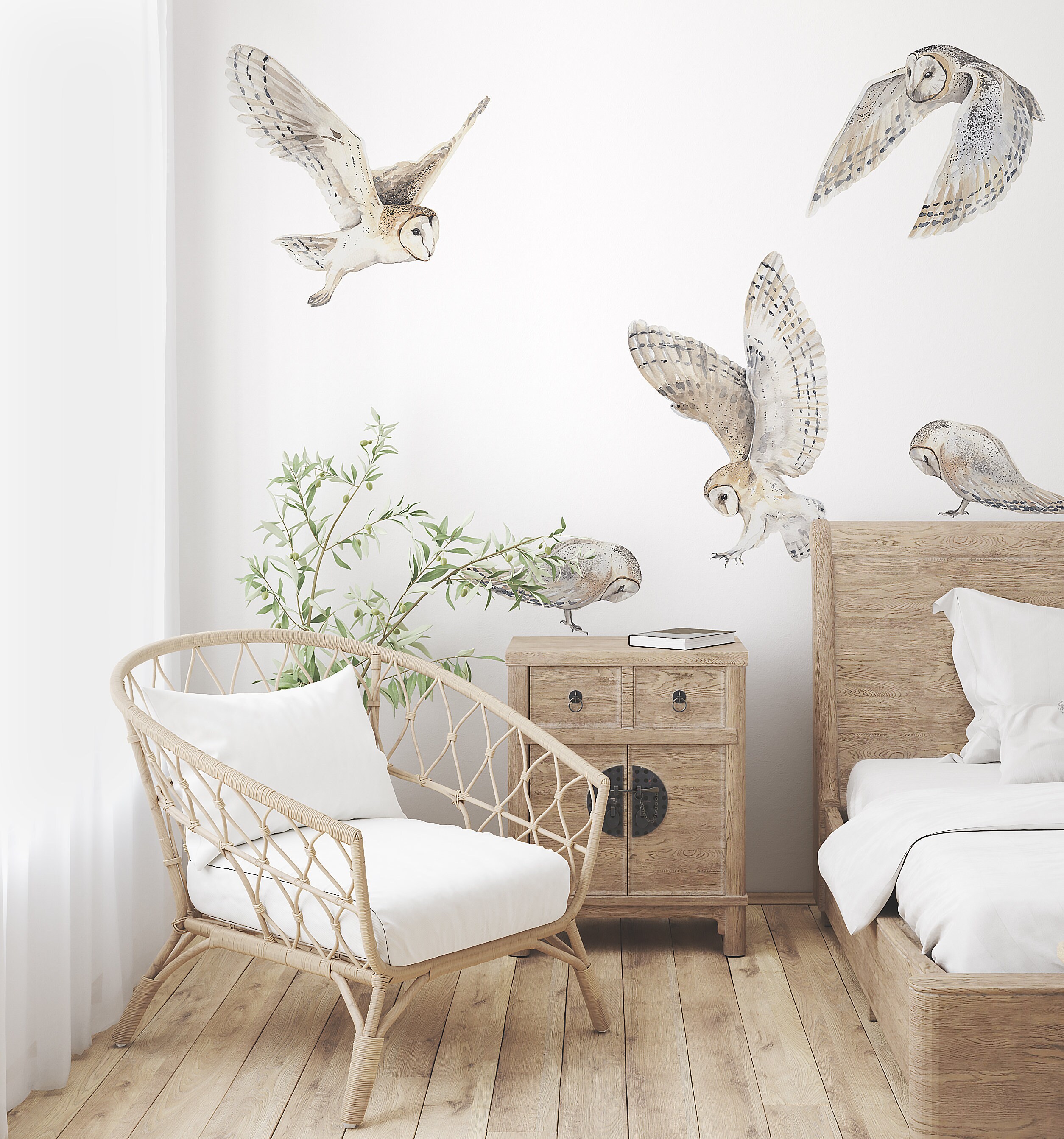 Barn Owl Decal Set - Etsy