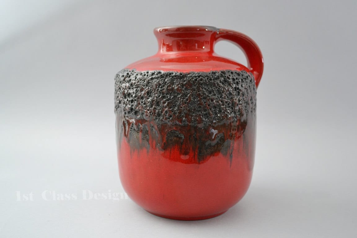 A West German Fat Lava Vase by Kreutz (riffarth). the Vase