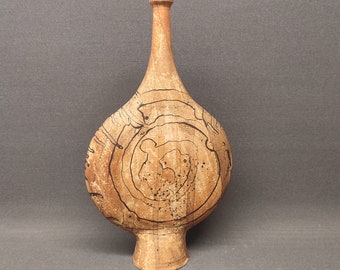 Ceramiczny wazon studyjny Gerharda Liebenthrona oznaczony GL75 - Mid Century